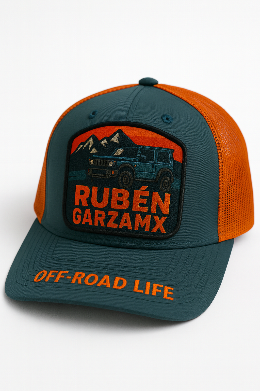 Gorra - Ruben Garza Mx azul/naranja