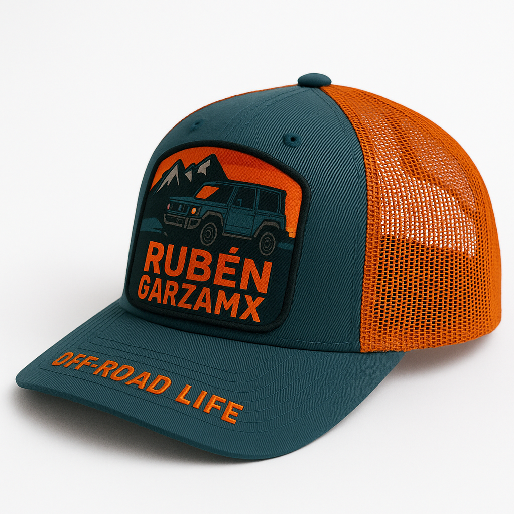 Gorra - Ruben Garza Mx azul/naranja